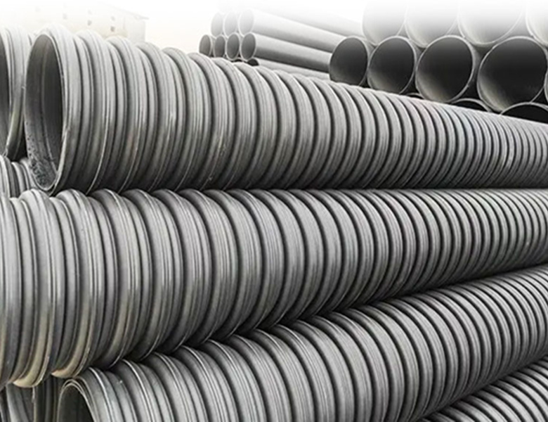 高（gāo）密度聚乙烯(HMWHDPE) 双波峰缠绕结（jié）构壁管